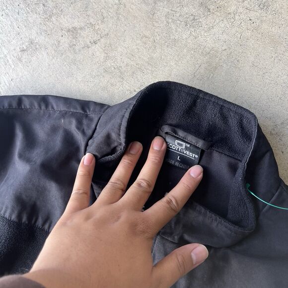 SCOTTeVEST 101 Vest Mens large Black Travel Utility Pockets Tactical Vacation - Picture 2 of 3